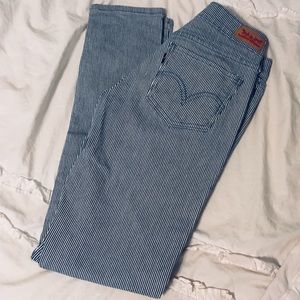 Classic Pin-Striped Levi Jeans